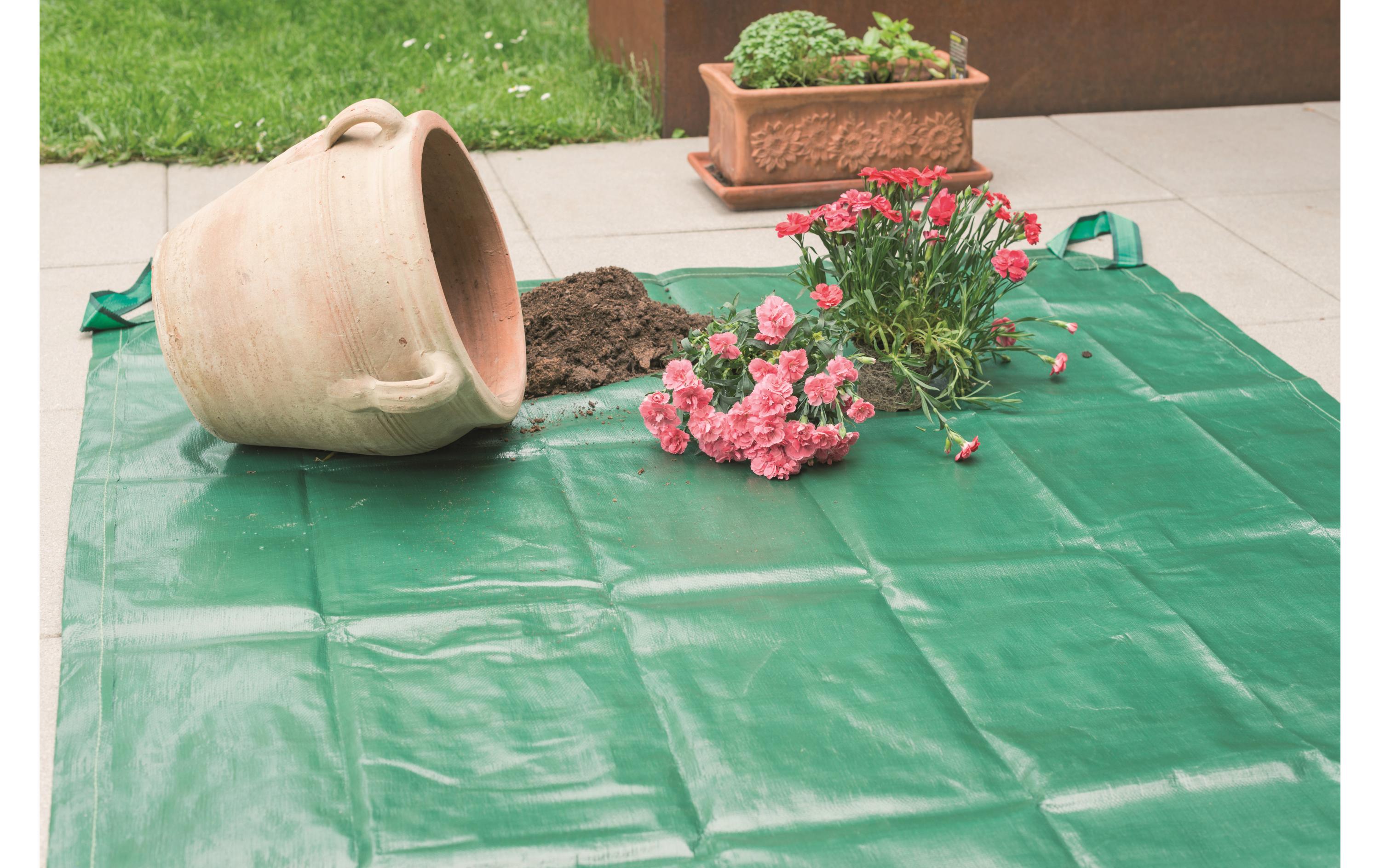 Windhager Schutz- und Sammelplane 140 x 180 cm Grün