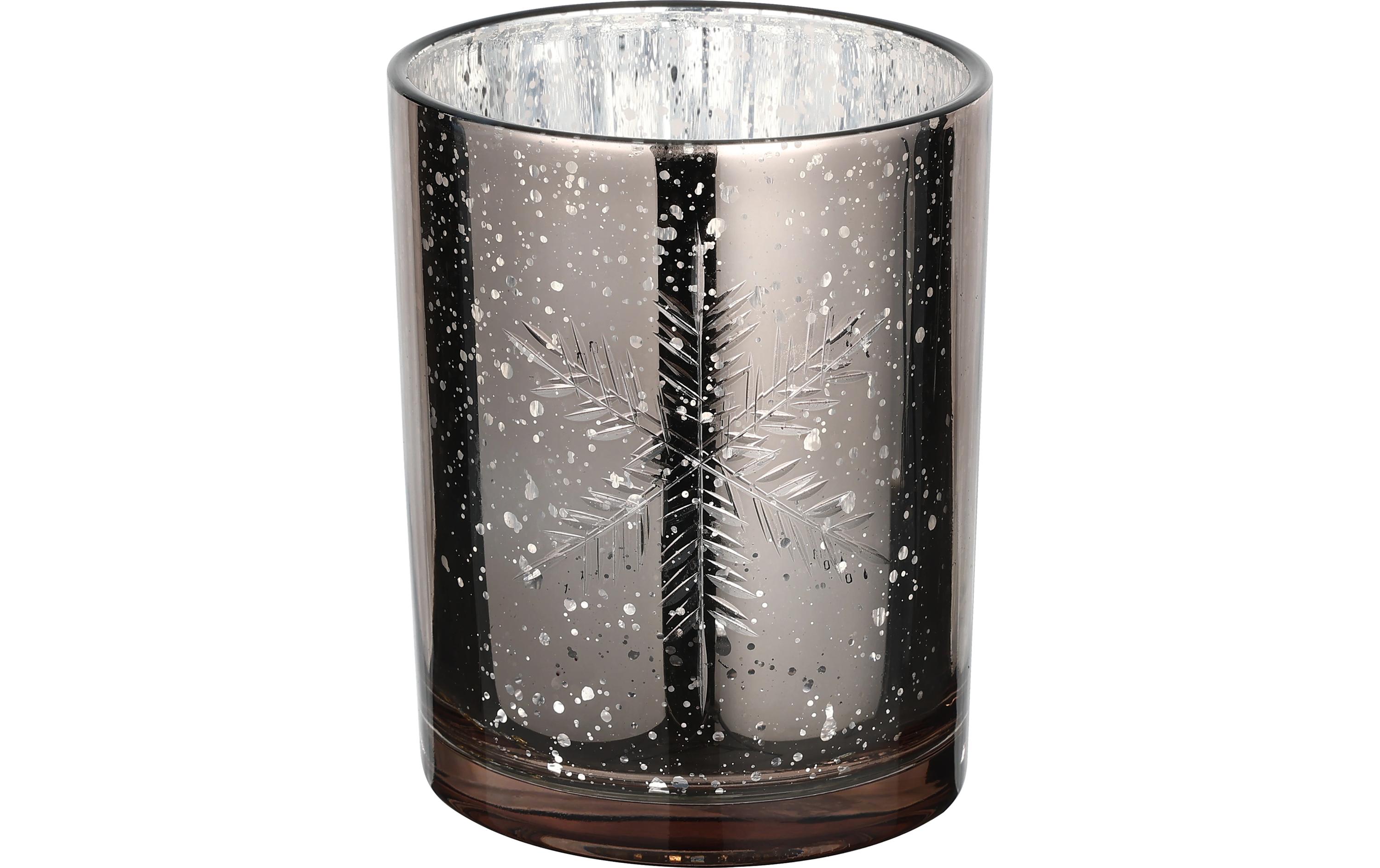 EGLO Teelichthalter Scheeflocke Lukut 12.5 cm Silber, Glas EGLO Teelichthalter Scheeflocke Lukut 12.5 cm Silber, Glas