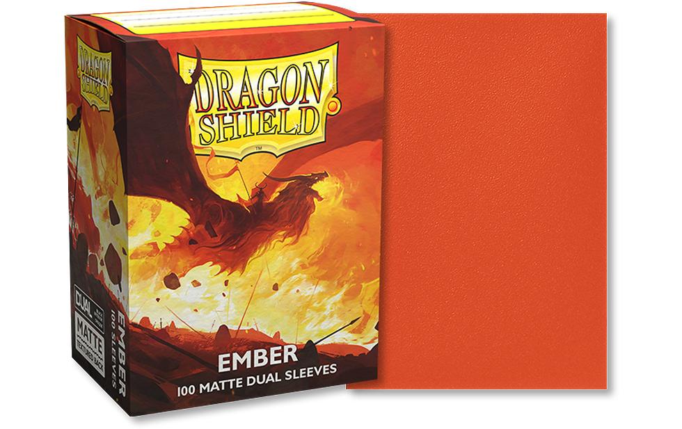 Dragon Shield Kartenhülle Dual Matte: Ember Standardgrösse Orange 100