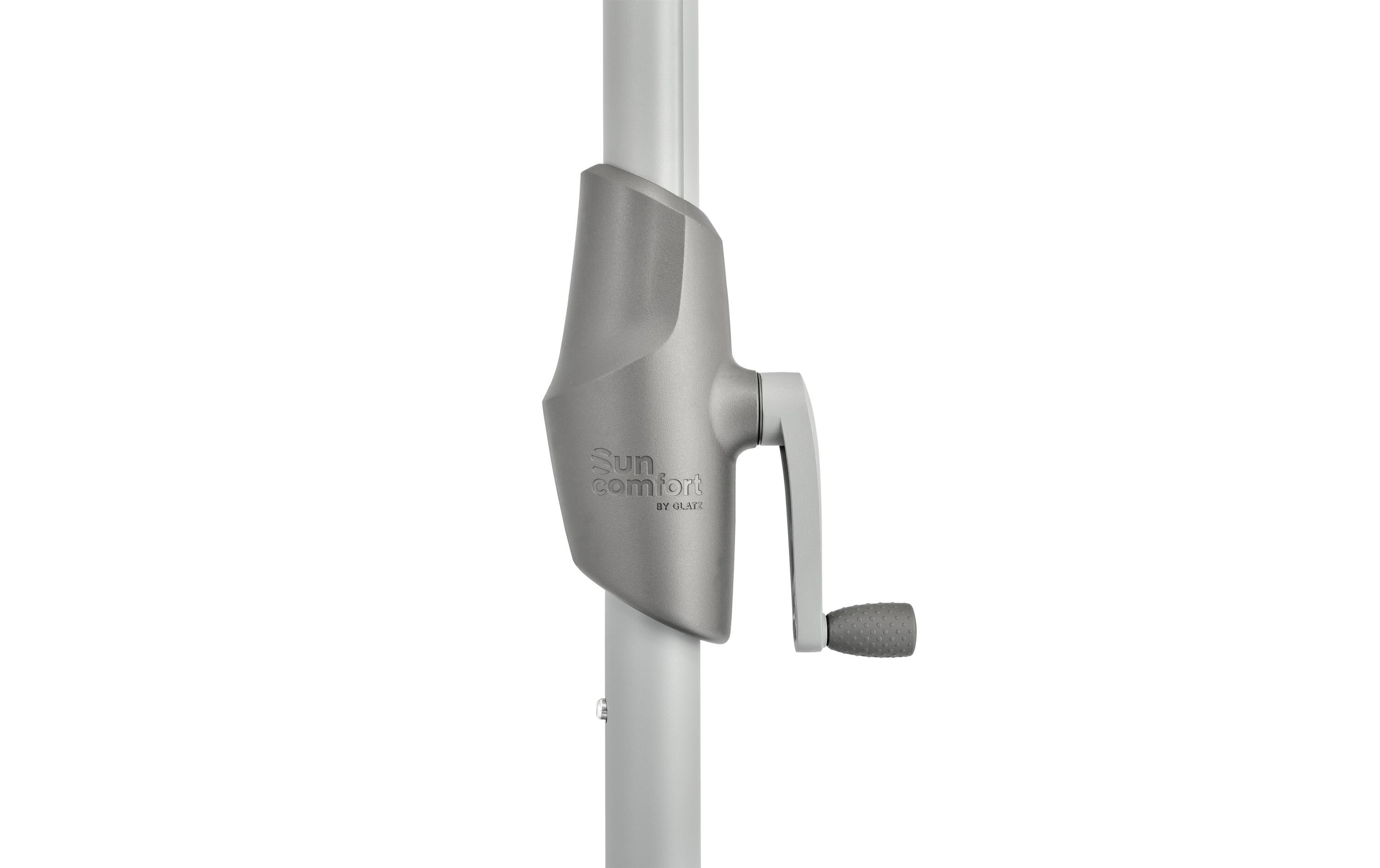 Suncomfort by Glatz Sonnenschirm Slide Ø 250 cm, Light Grey