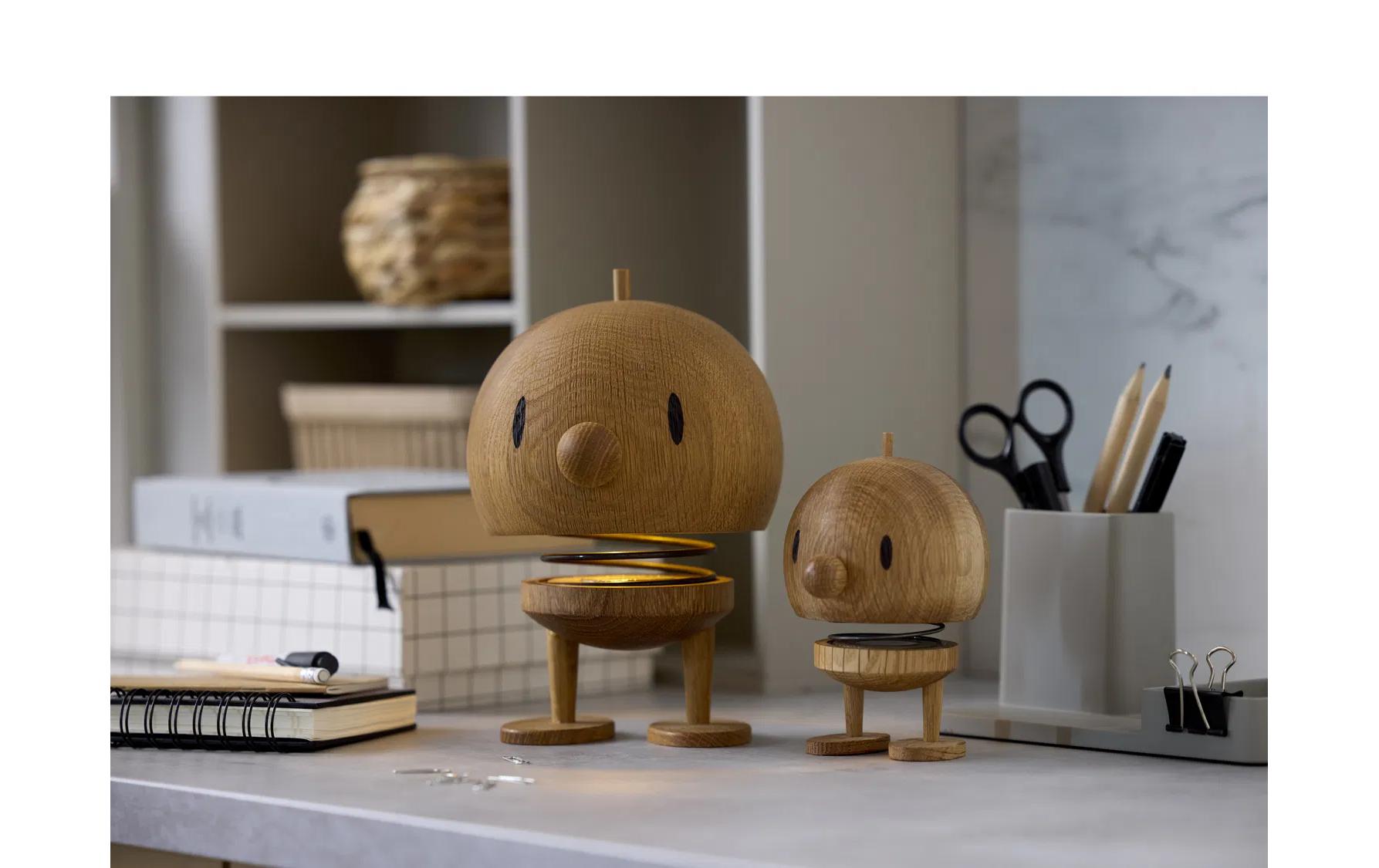 Hoptimist Tischleuchte Eiche L, 10 x 10 x 15 cm, Braun