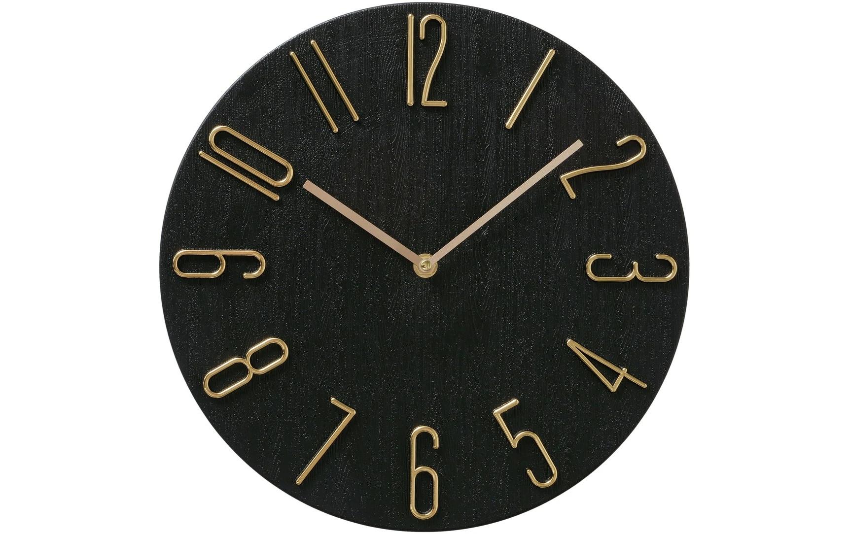 Boltze Wanduhr Tempo Gold/Schwarz