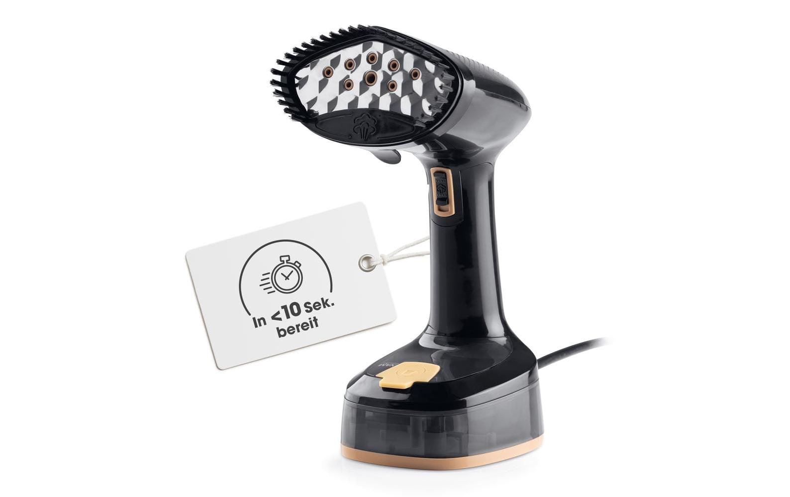 CLEANmaxx Dampfbürste 2-in-1 – 1600W schwarz 165 ml Tank 1600 W