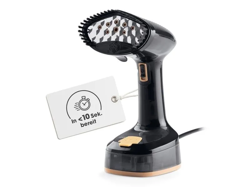 CLEANmaxx Dampfbürste 2-in-1 – 1600W schwarz 165 ml Tank 1600 W CLEANmaxx Dampfbürste 2-in-1 – 1600W schwarz 165 ml Tank 1600 W