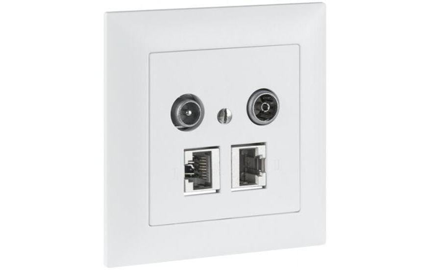 R&M Multimedia-Dose UP 2-Loch 11dB komplett