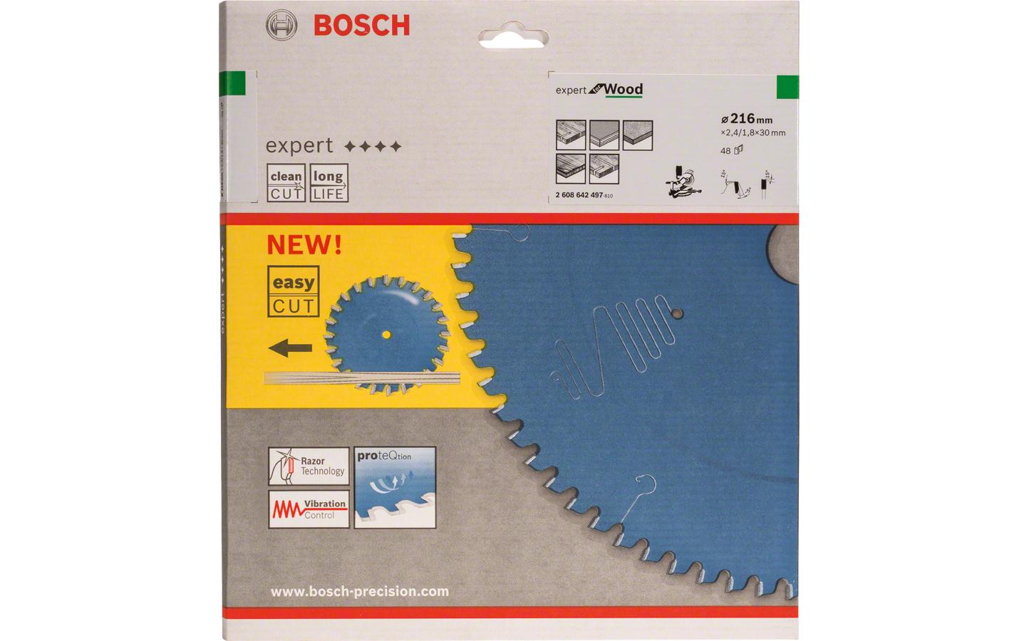 Bosch Professional Kreissägeblatt Expert for Wood Ø 216