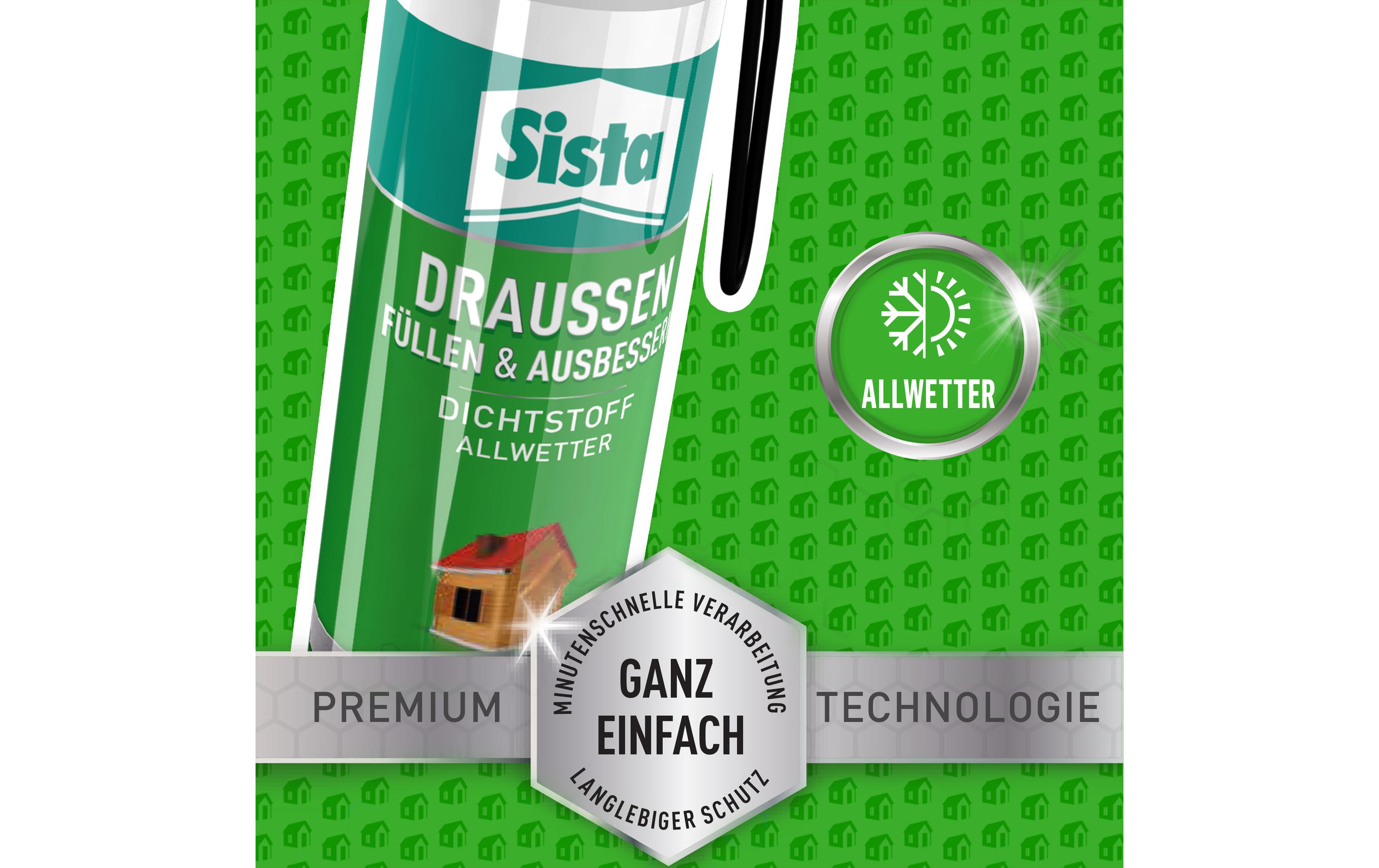 Sista Dichtmasse Draussen Füllen & Ausbessern 100 ml, Transparent