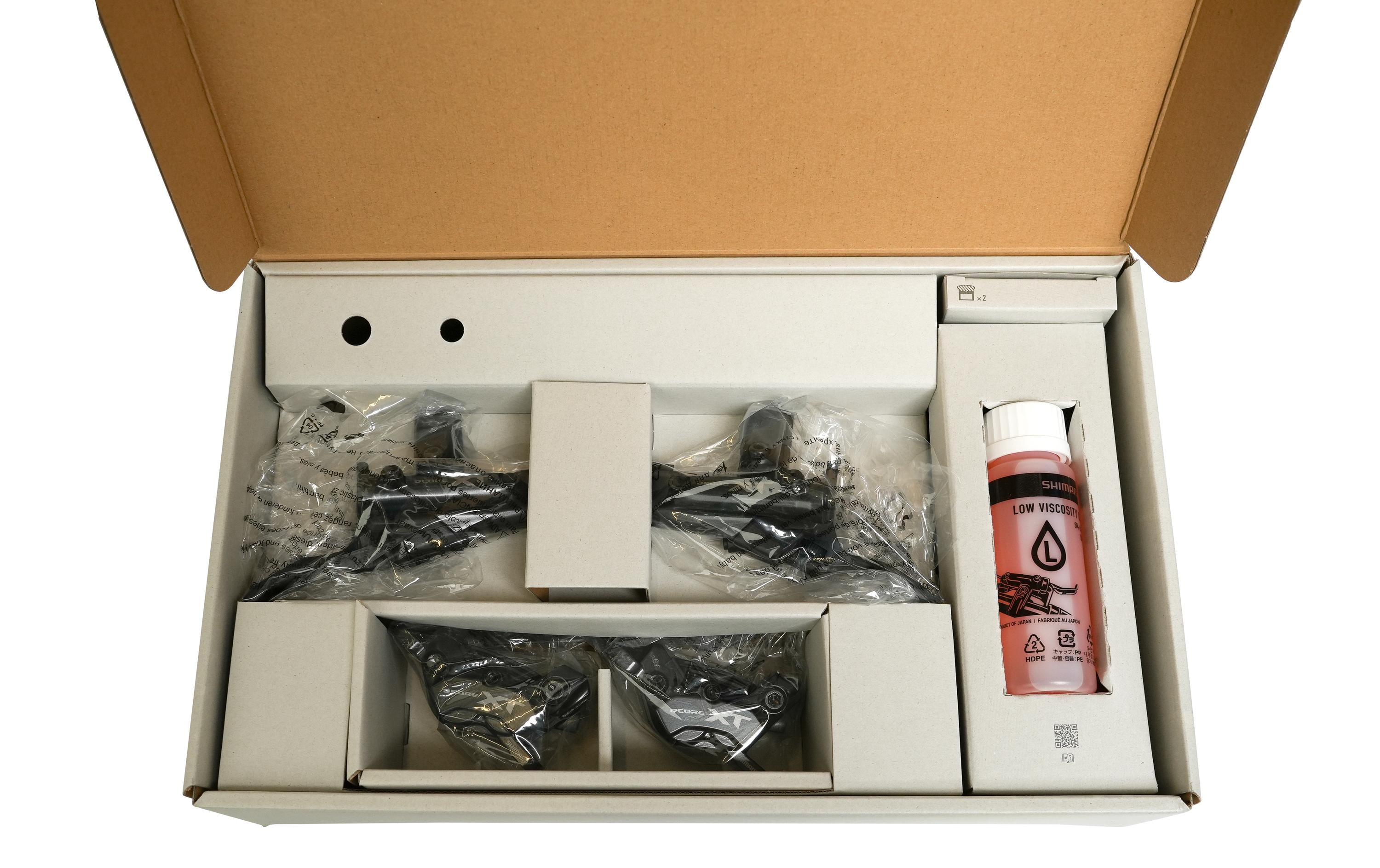 Shimano Scheibenbremsen-Set XT BR-M8220 mit BL-M8200 Upgrade Kit Shimano Scheibenbremsen-Set XT BR-M8220 mit BL-M8200 Upgrade Kit