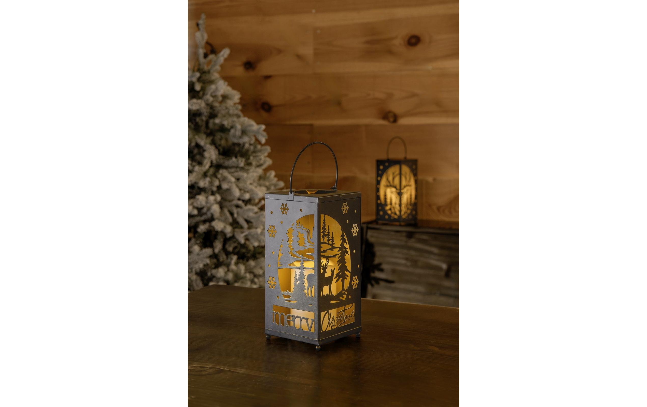 STT Laterne Kerze Deer 24 cm