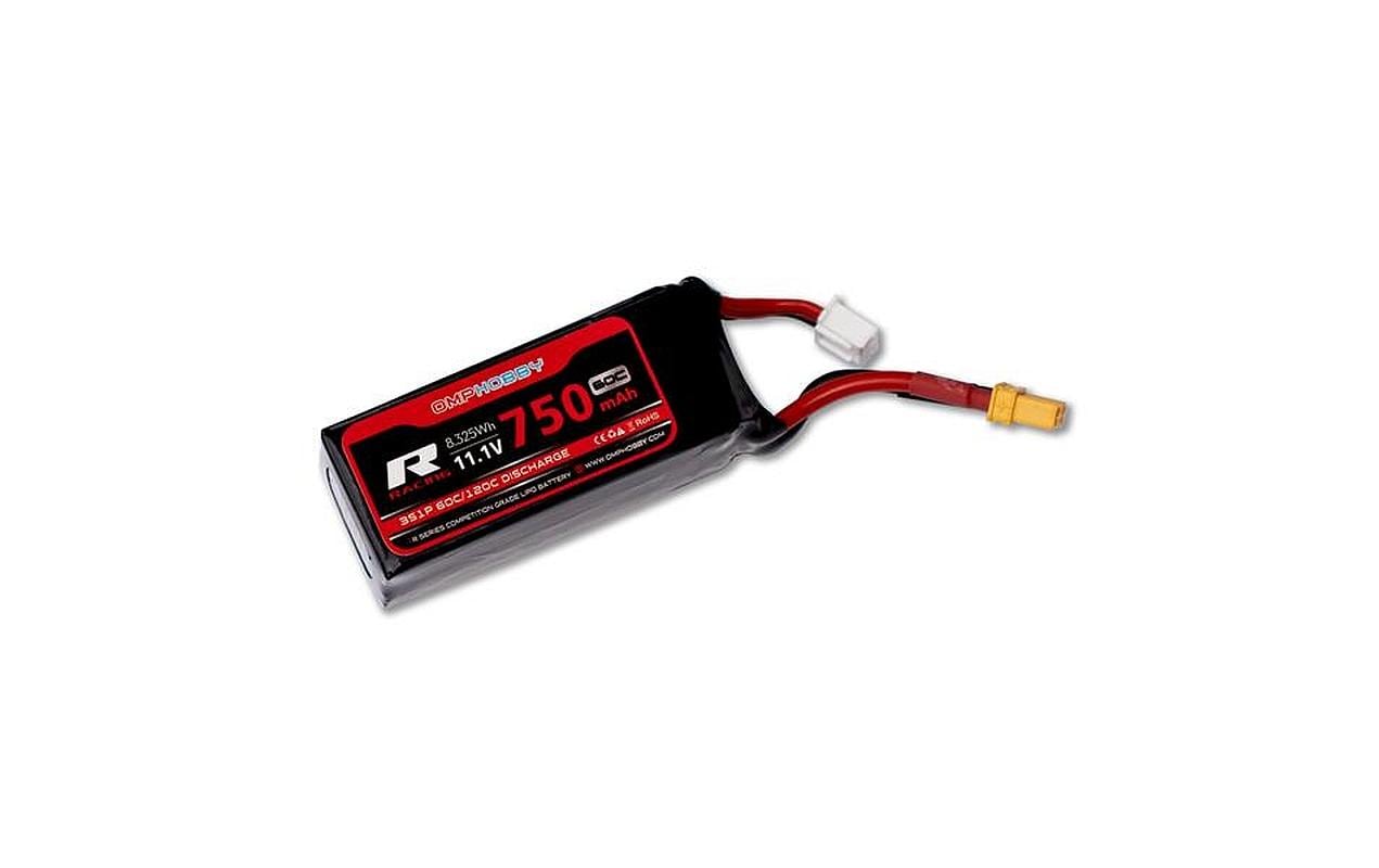 OMPHobby RC-Akku LiPo 750 mAh 11.1 V 60C M2 - Evo