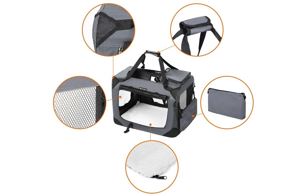 Feandrea Transportbox für Hunde & Katzen M