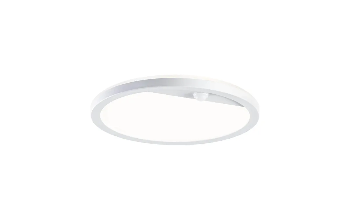 Paulmann Wandleuchte Lamina, Rund, 14W, 2200-3000K, PIR, Weiss