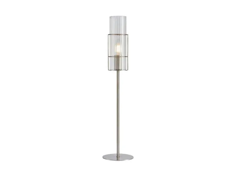 Markslöjd Tischleuchte Tubo 1L, E14, 65 cm, Nickel