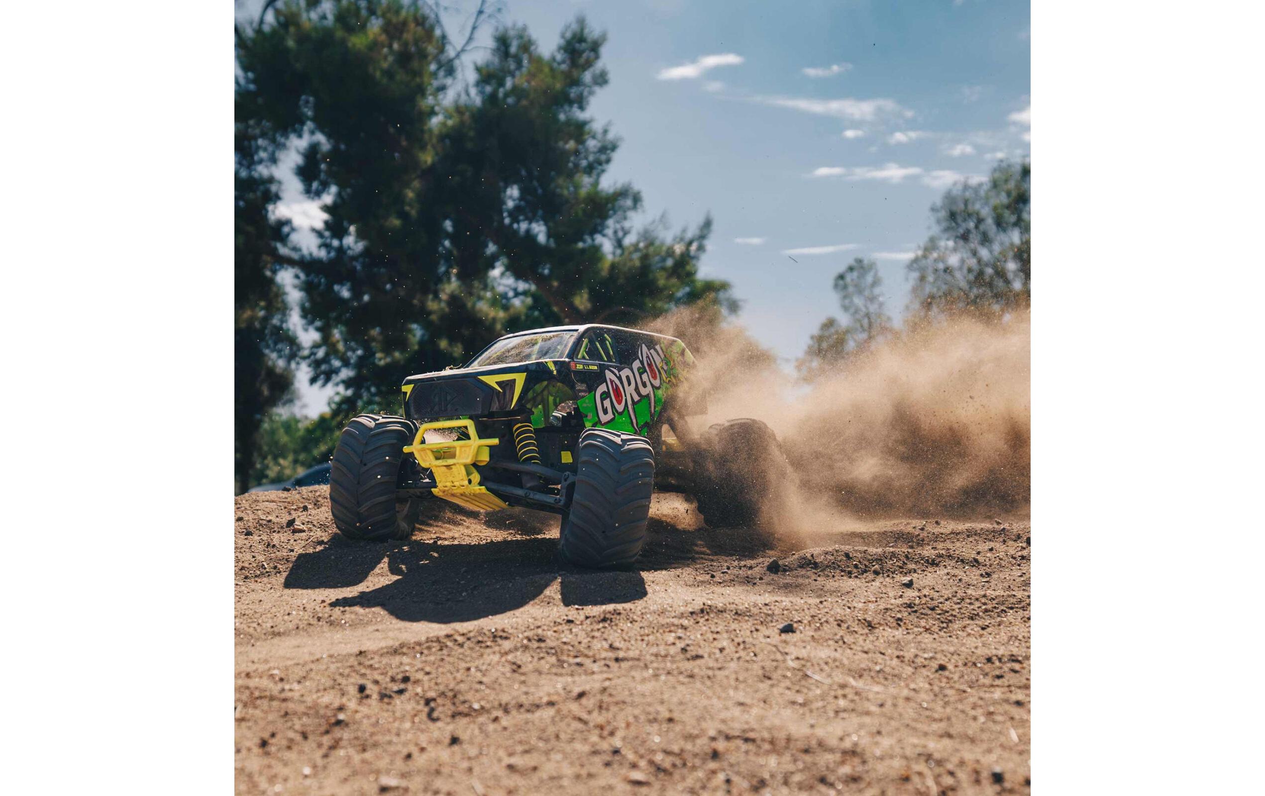 Arrma Monster Truck Gorgon MEGA 550 RWD Gelb, RTR, 1:10