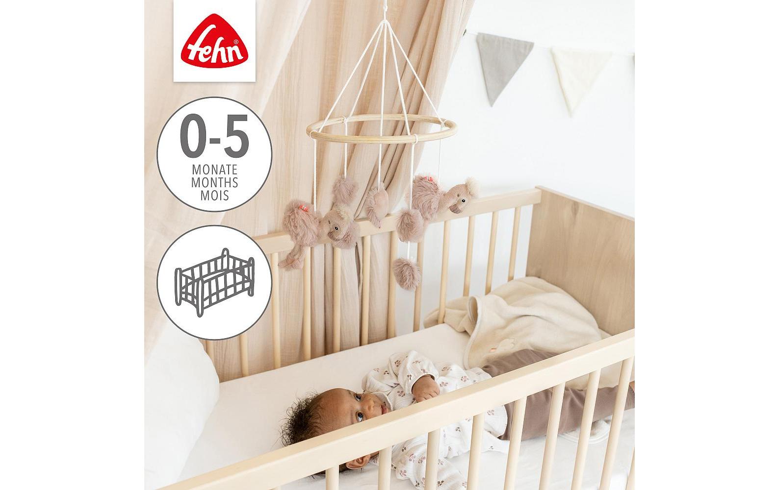 fehn Holz-Mobile Flamingo Rose