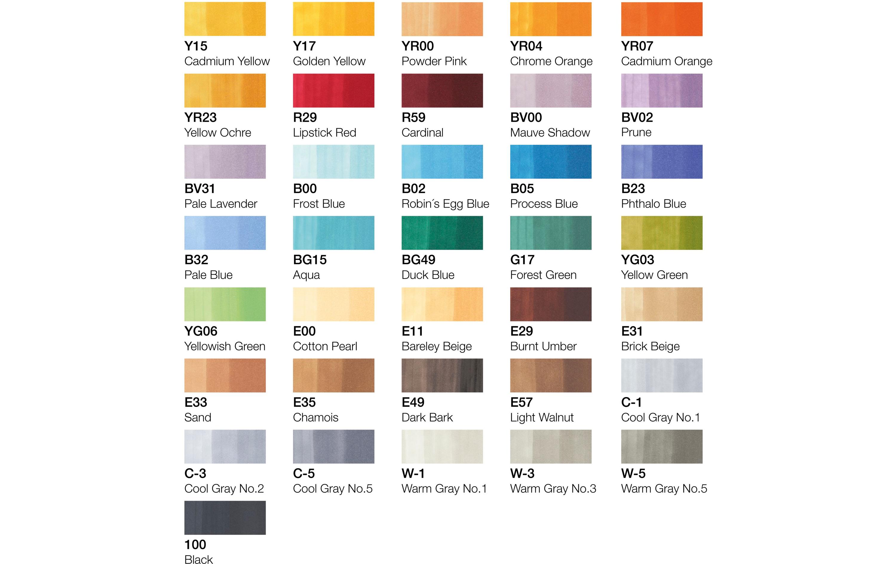 Copic Grafikmarker Ciao 36er Manga-Set