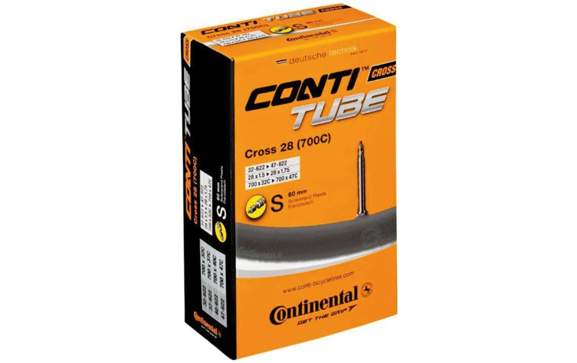 Continental Fahrradschlauch Cross Sclaverand/Presta 28