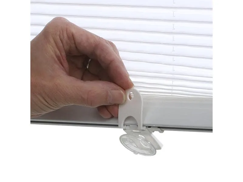Gardinia Plissée Solo mit Saugnäpfen, blickdicht 50 x 130 cm, Weiss Gardinia Plissée Solo mit Saugnäpfen, blickdicht 50 x 130 cm, Weiss