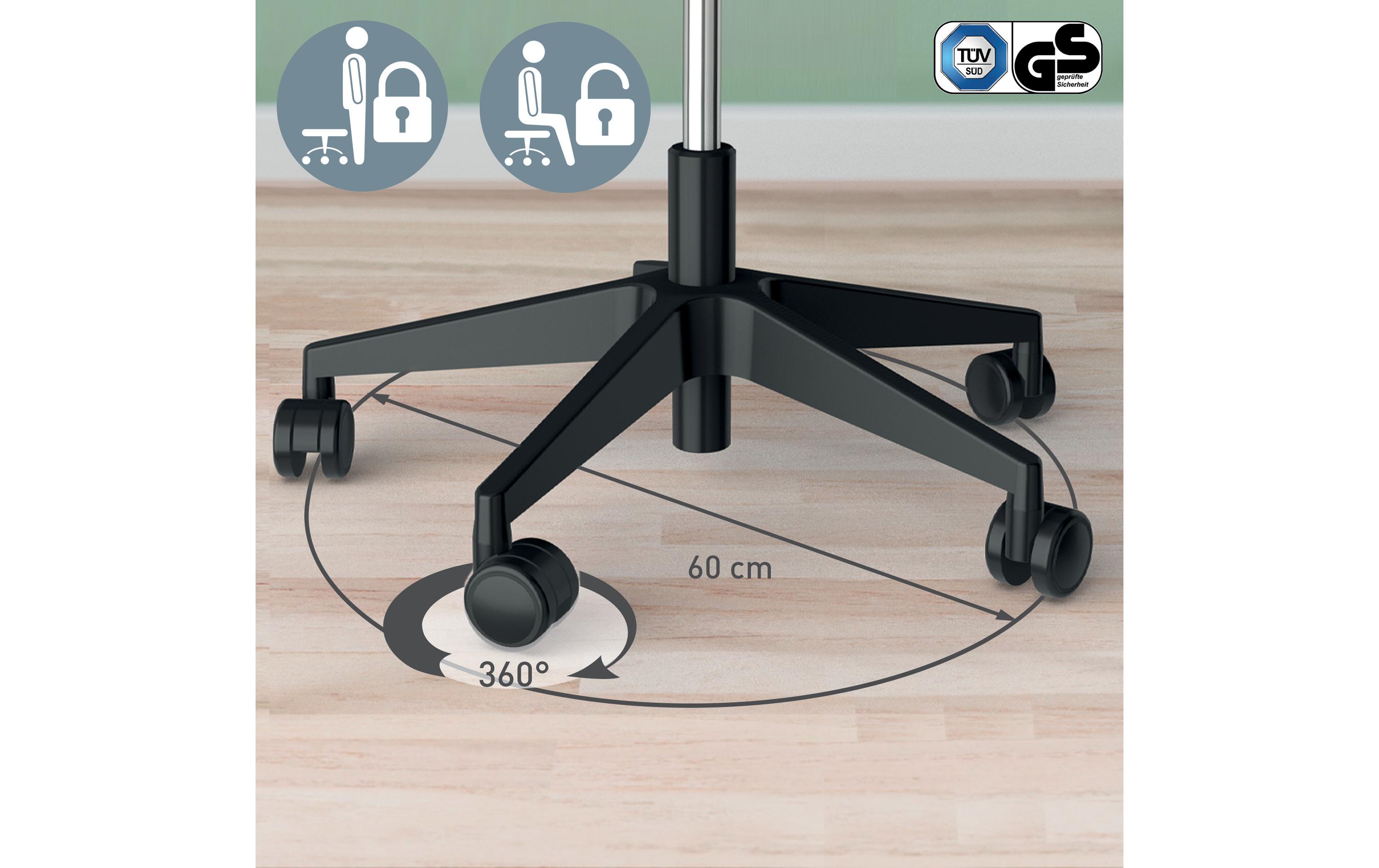 Leitz Ergonomischer Sitzhocker Activ mit Rollen