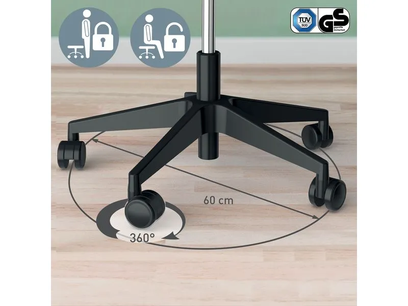 Leitz Ergonomischer Sitzhocker Activ mit Rollen Leitz Ergonomischer Sitzhocker Activ mit Rollen