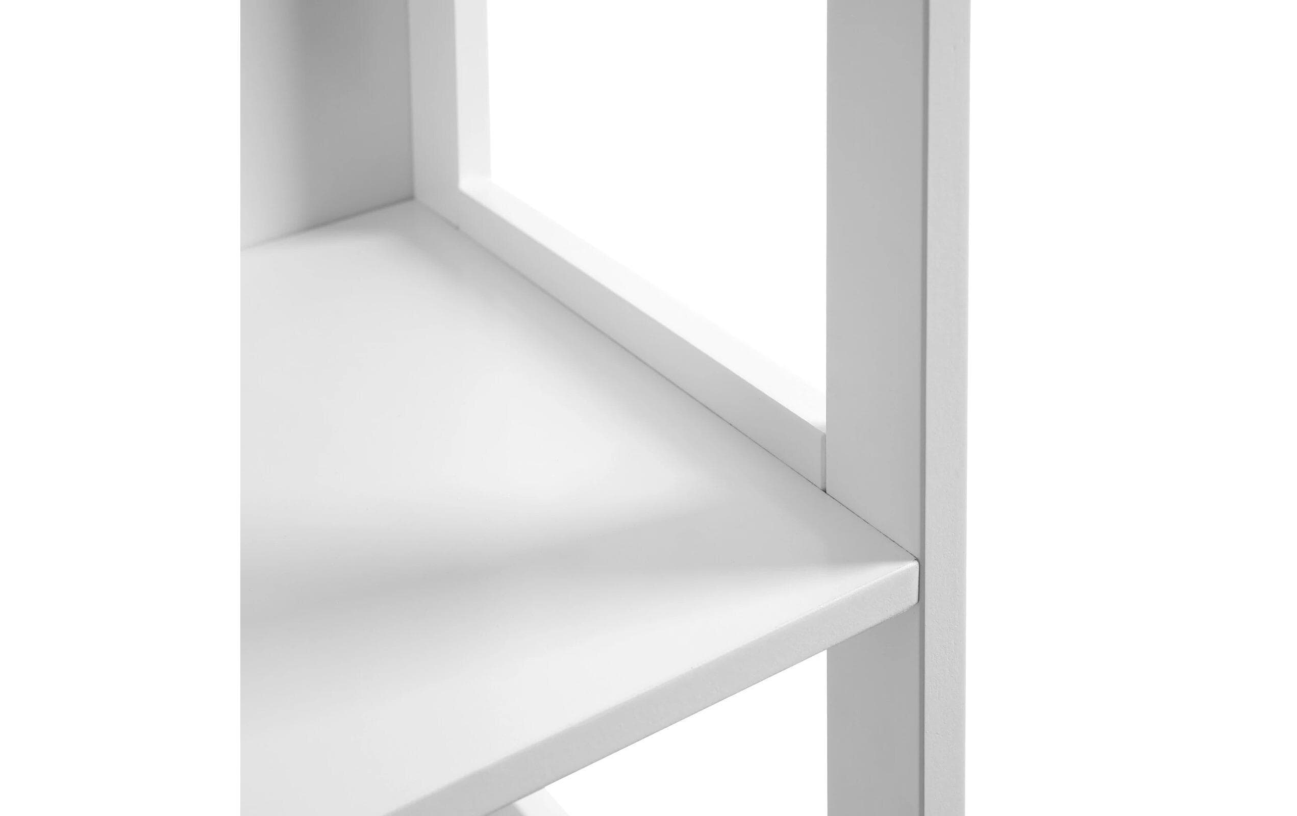 VASAGLE Badezimmerregal Landhausstil 30 x 141.5 cm, Weiss