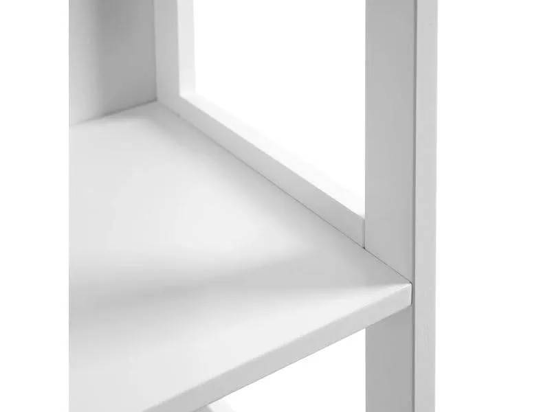 VASAGLE Badezimmerregal Landhausstil 30 x 141.5 cm, Weiss VASAGLE Badezimmerregal Landhausstil 30 x 141.5 cm, Weiss