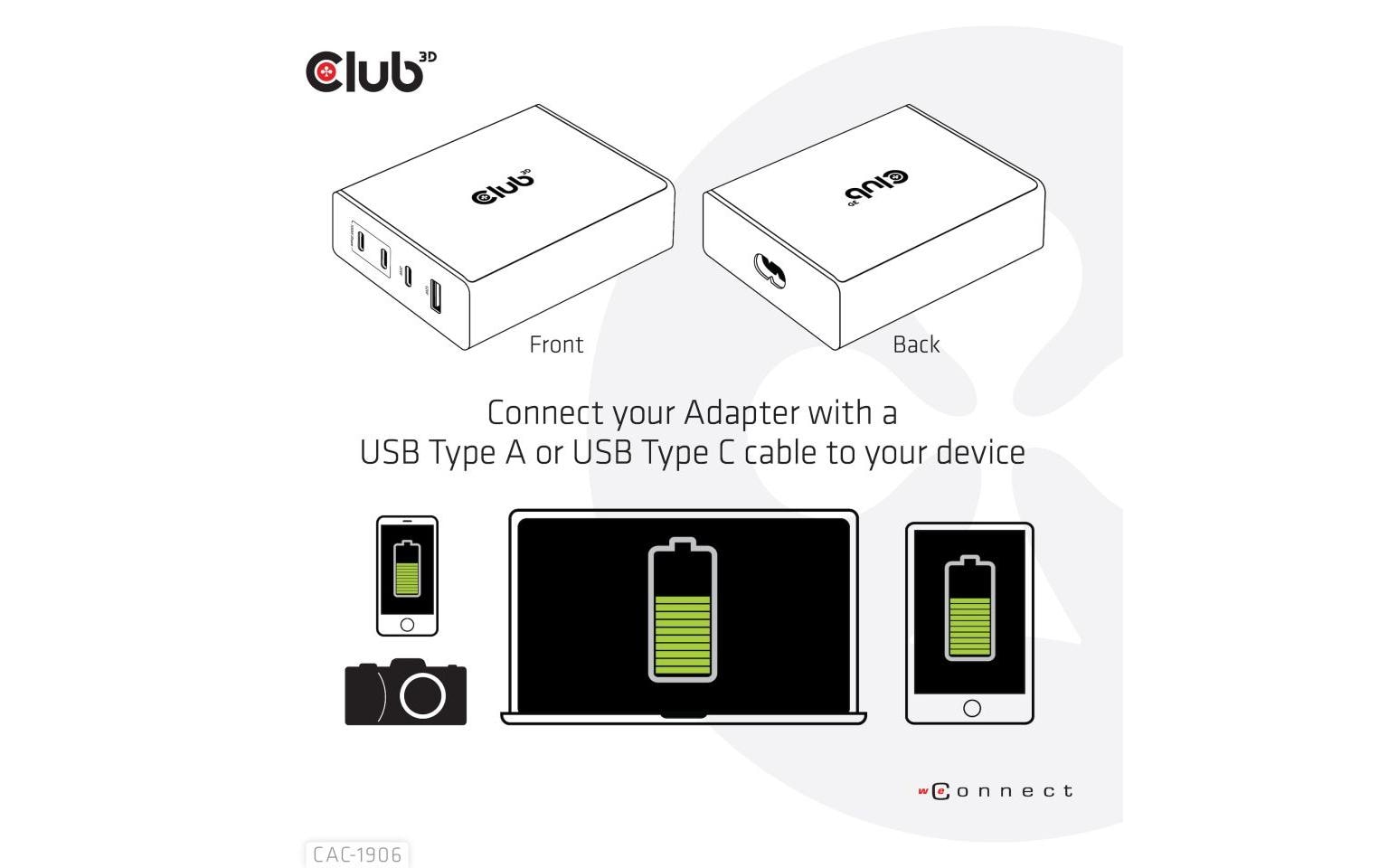 Club 3D USB-Wandladegerät CAC-1906