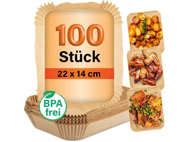 GOURMETmaxx Backpapier 100 Stück, 22 x 14 x 4.5 cm GOURMETmaxx Backpapier 100 Stück, 22 x 14 x 4.5 cm