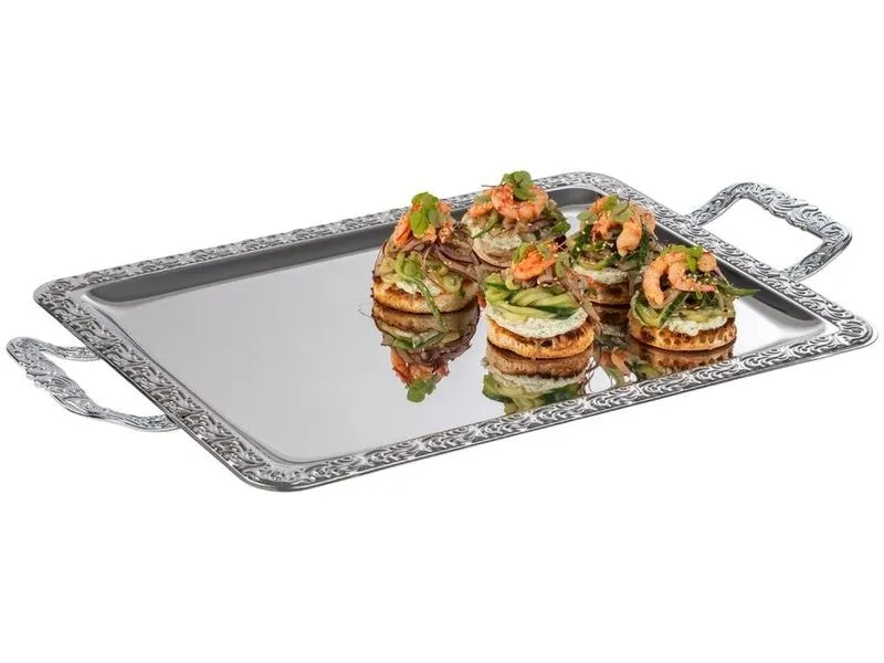 APS Servierplatte Tablett Schöner Essen mit Griff 54 x 31 x 3 cm APS Servierplatte Tablett Schöner Essen mit Griff 54 x 31 x 3 cm