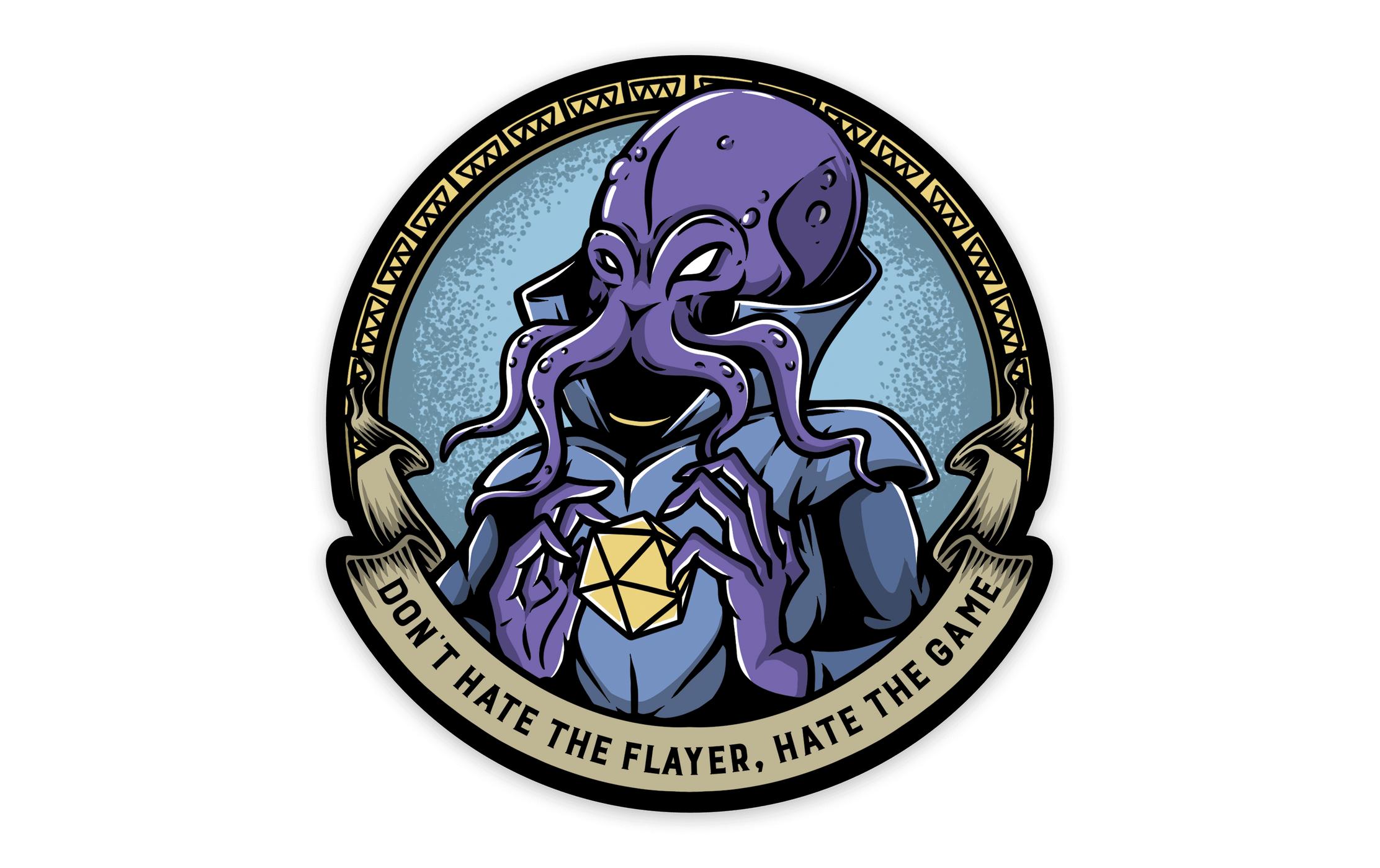 Glass Staff Don't Hate the Flayer Sticker Blau