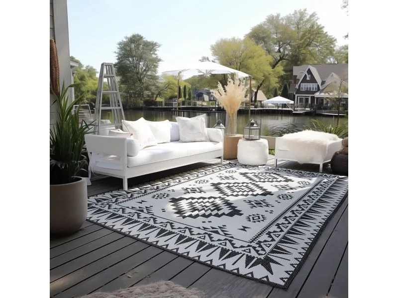 Elle Decoration Teppich Dynamic 120 x 170 cm, Black