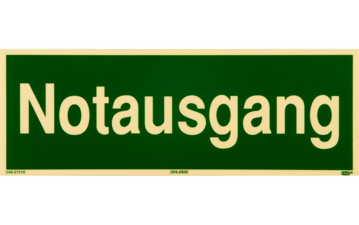 P.R.O. Notausgang – Piktogramm 100 x 300 mm