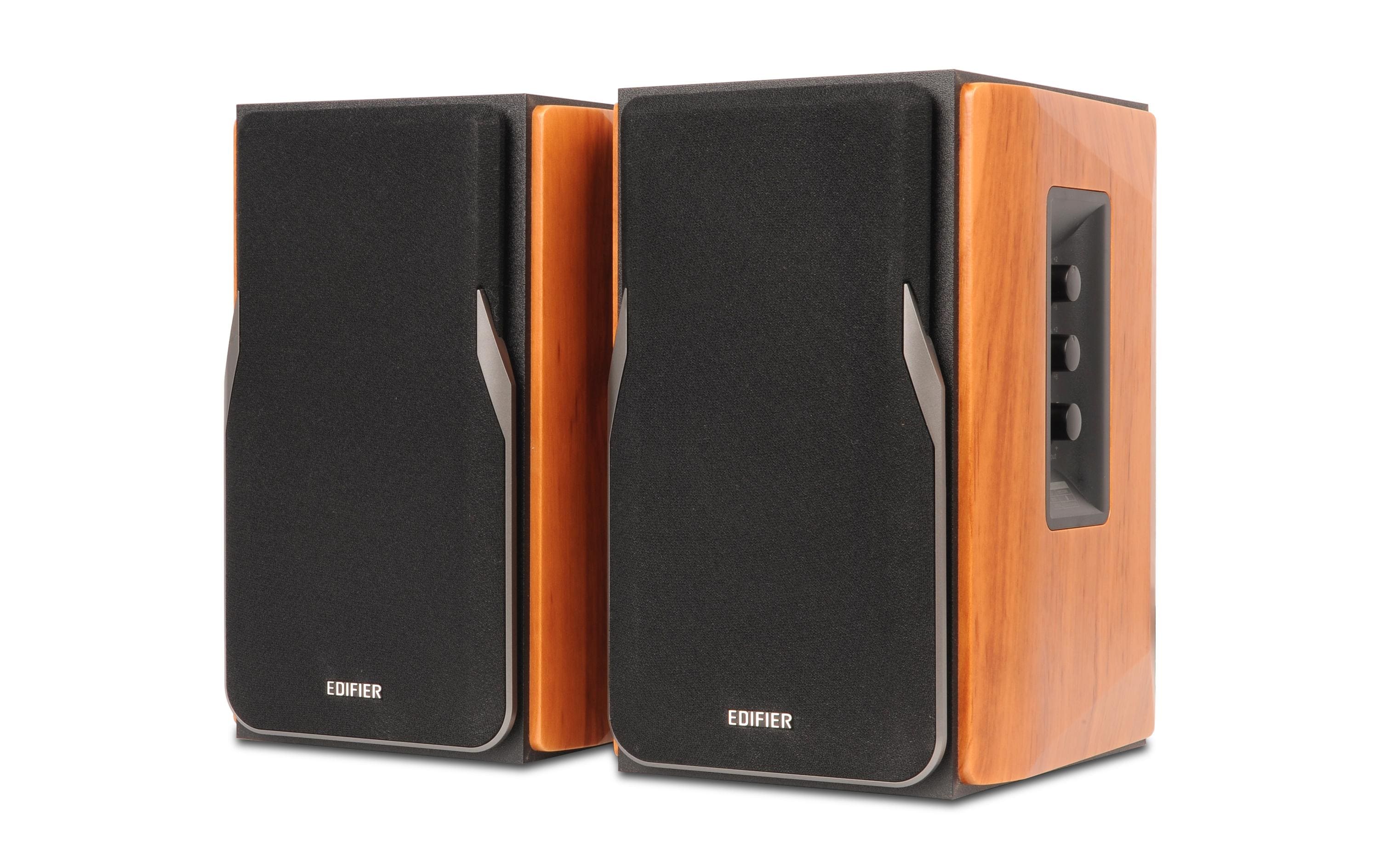 Edifier Regallautsprecher Paar R1380T Braun, Schwarz