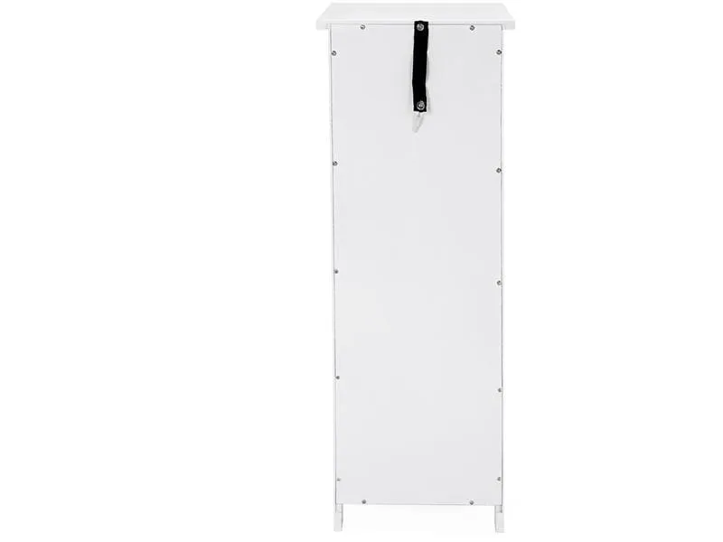 VASAGLE Badezimmerregal mit 4 Schubladen 30 x 82 cm, Weiss VASAGLE Badezimmerregal mit 4 Schubladen 30 x 82 cm, Weiss
