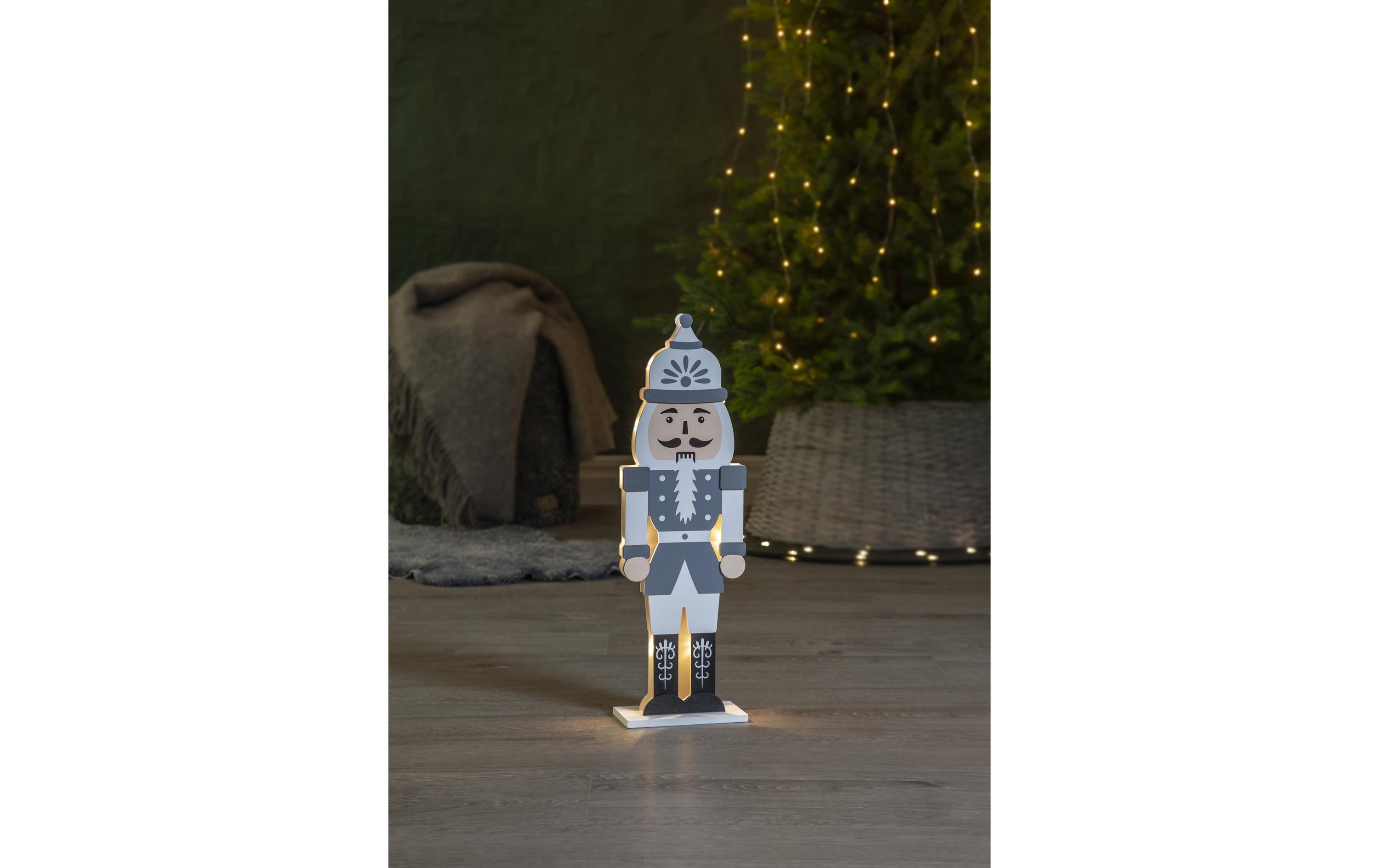 Star Trading LED-Figur Nussknacker, 52 cm, Grau Star Trading LED-Figur Nussknacker, 52 cm, Grau