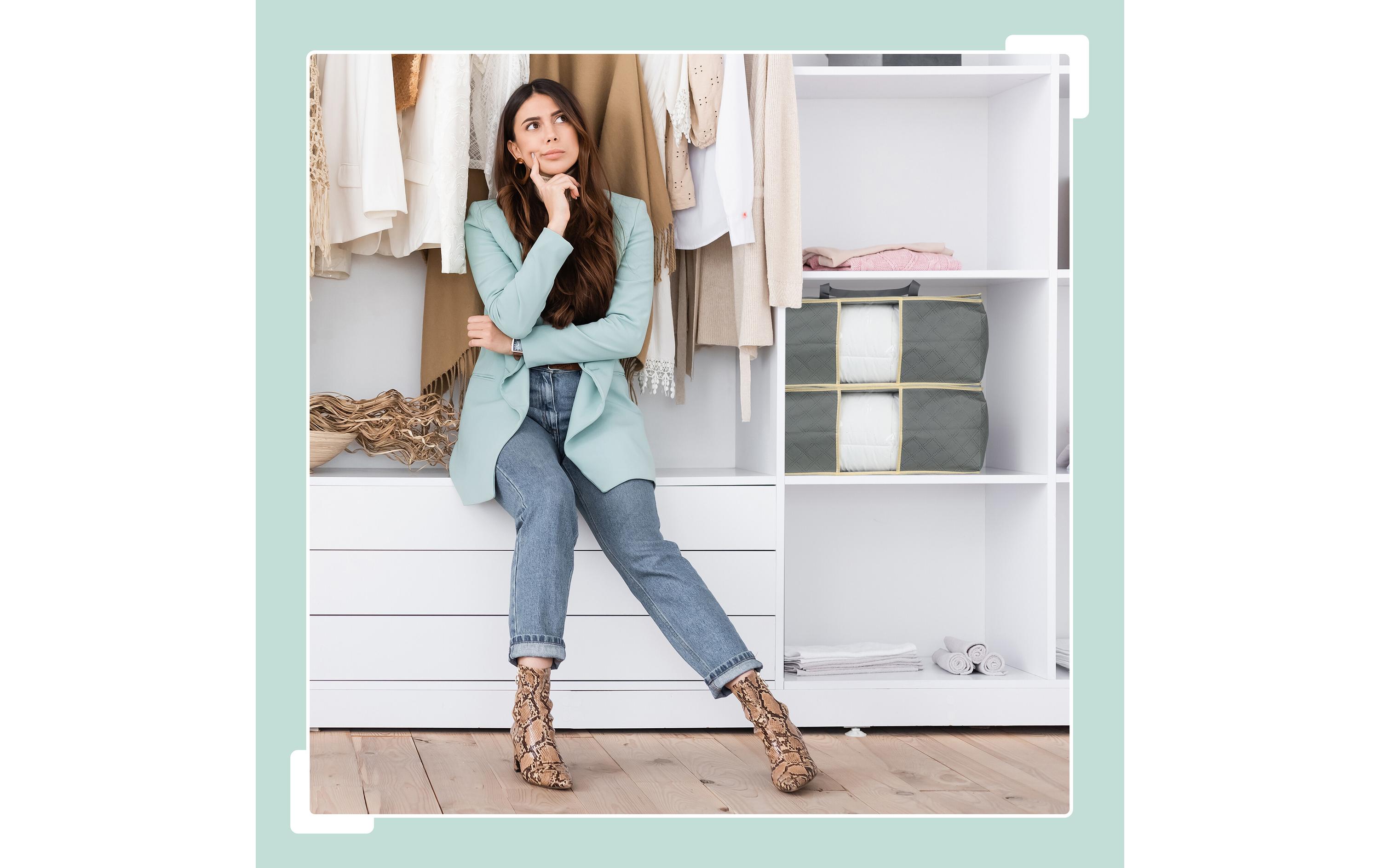 relaxdays Bettdeckenhülle 25 x 60 x 44 cm, 2 Stück