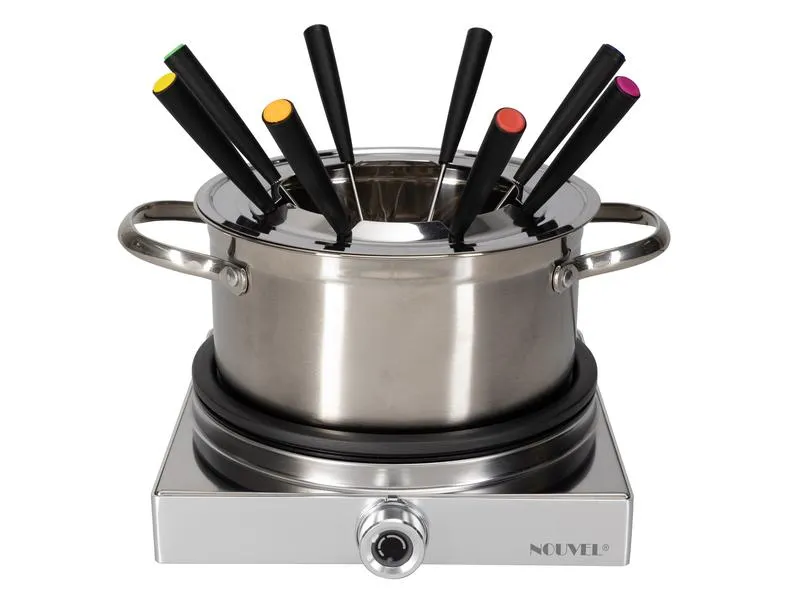 Nouvel Fleischfondue-Set Silver 10 Teile, Silber Nouvel Fleischfondue-Set Silver 10 Teile, Silber