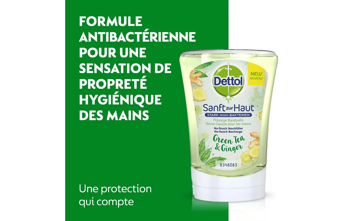 Dettol Seife No-Touch Nachfüller Green Tea & Ginger 250 ml Dettol Seife No-Touch Nachfüller Green Tea & Ginger 250 ml