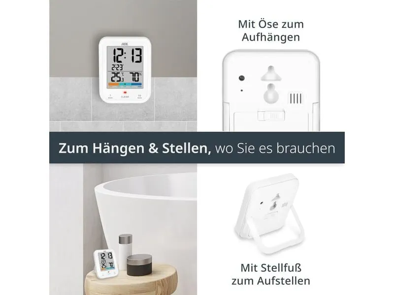 ADE Wetterstation Thermo-Hygrometer Weiss ADE Wetterstation Thermo-Hygrometer Weiss