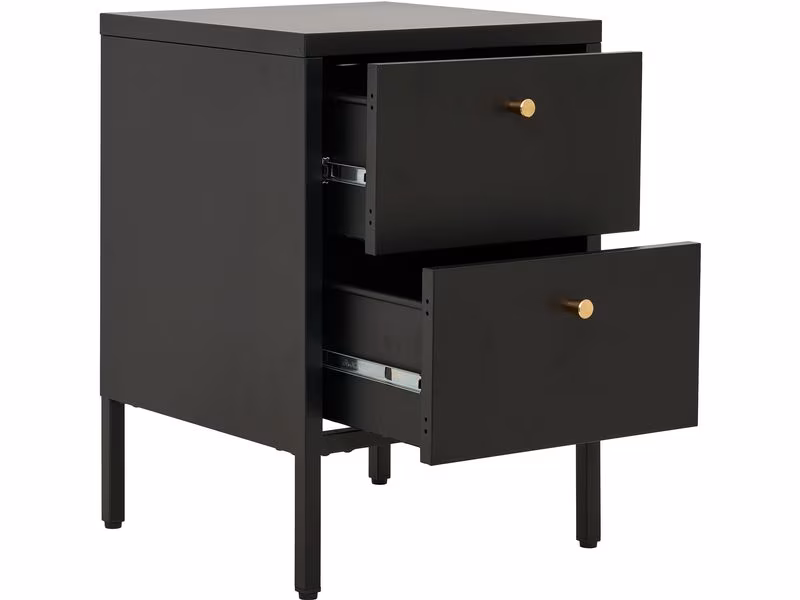 House Nordic Beistelltisch Dalby 40 x 59.5 cm, Schwarz