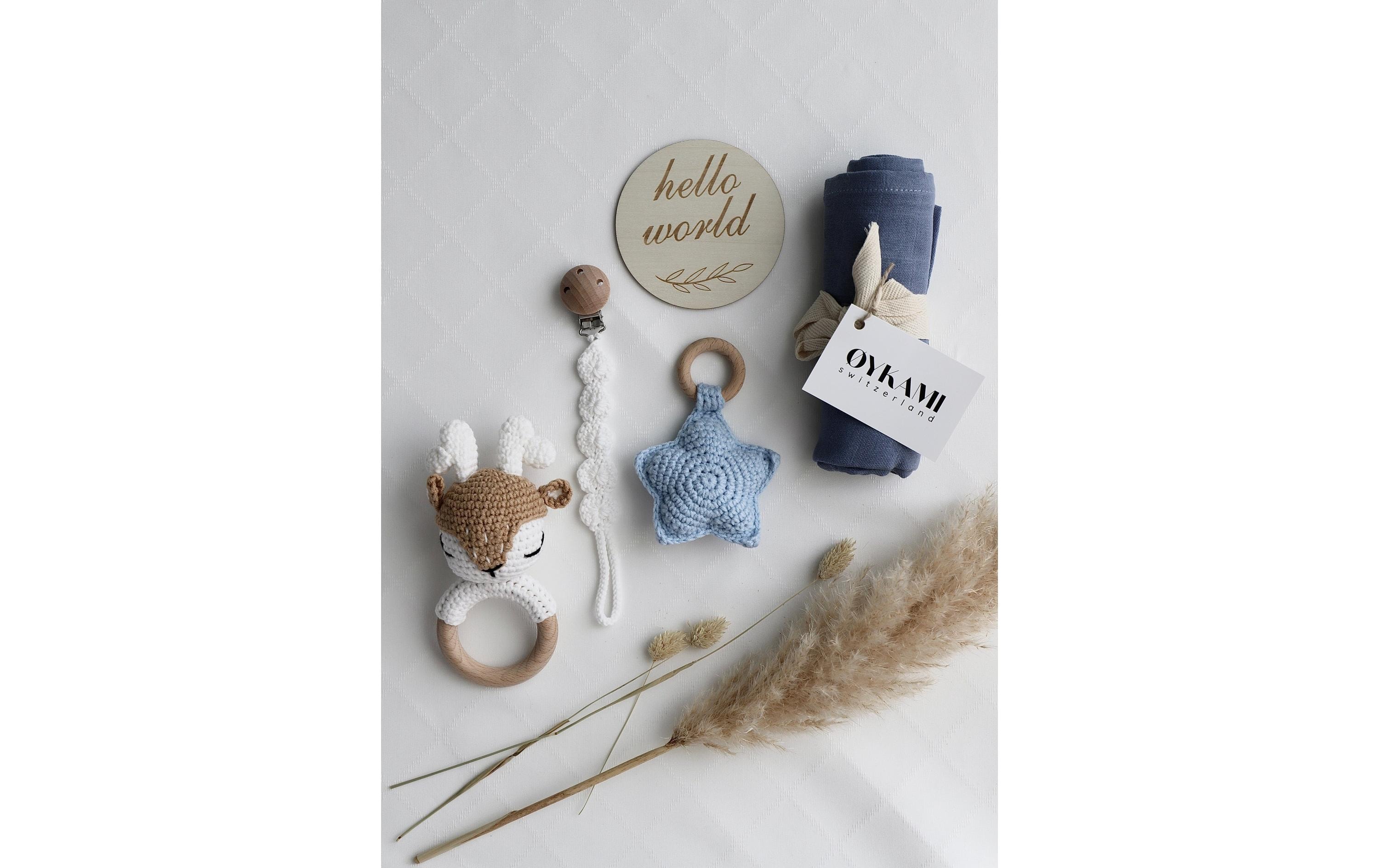 Oykami Geschenkset Fidschi Blau mit Elch