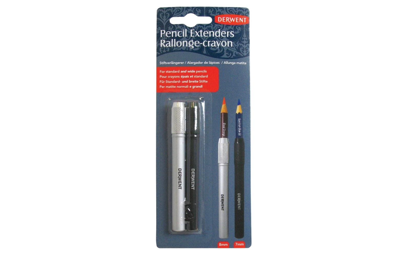Derwent Bleistiftverlängerer, für 7 und 8 mm Durchmesser, 2-teilig Derwent Bleistiftverlängerer, für 7 und 8 mm Durchmesser, 2-teilig