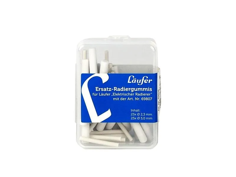 Läufer Radiergummi für elektrischen Radierer 50 Stück, Weiss