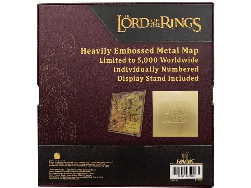 FaNaTtik Lord of the Rings Replica Map Limited Edition Braun FaNaTtik Lord of the Rings Replica Map Limited Edition Braun