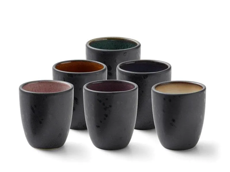 Bitz Espresso Becher 100 ml, 6 Stück, Schwarz/Mehrfarbig Bitz Espresso Becher 100 ml, 6 Stück, Schwarz/Mehrfarbig