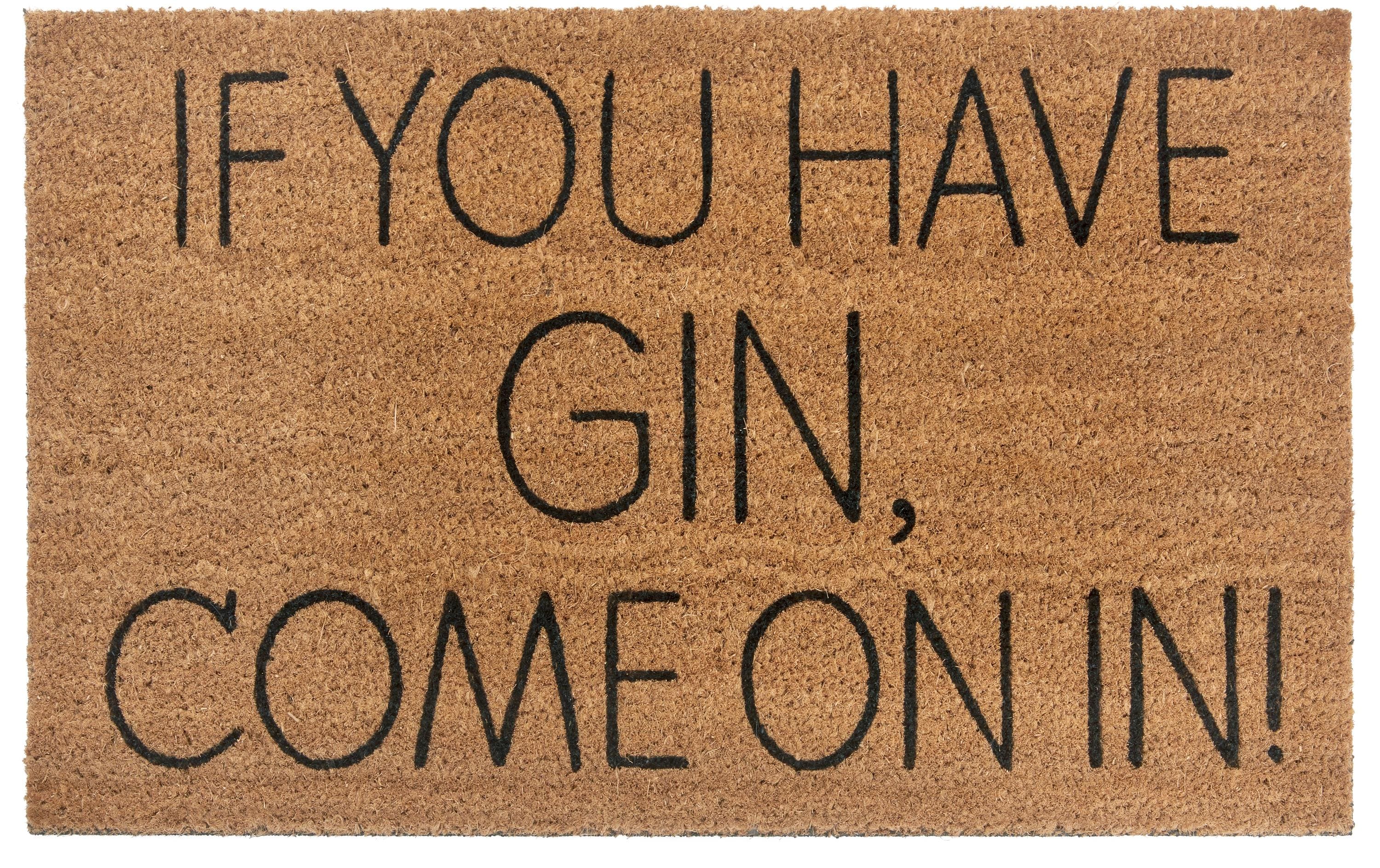 Hanse Home Fussmatte Gin 45 cm x 75 cm, Braun/Schwarz