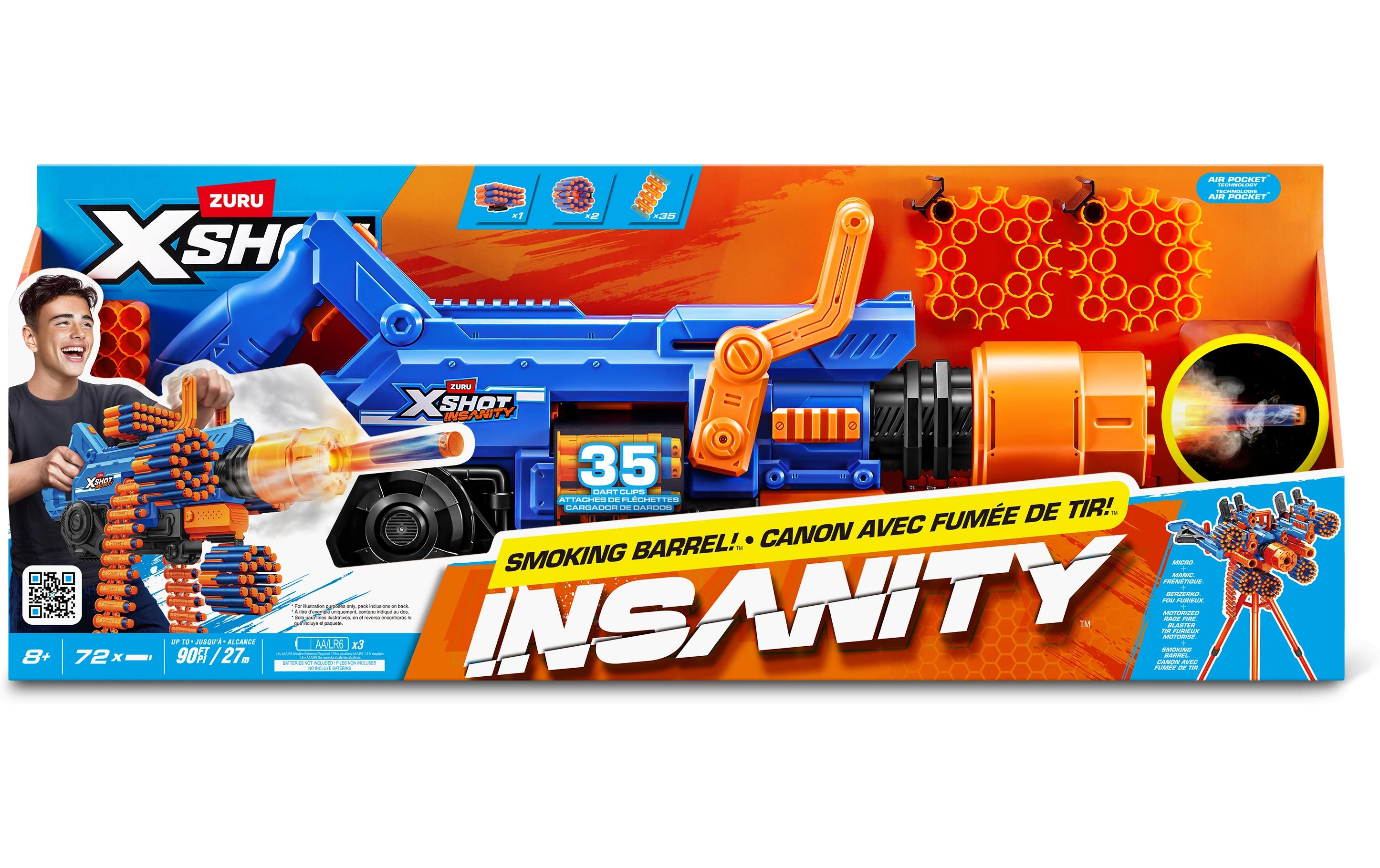 X-Shot Insanity Blaster Smoke N Barrel mit Darts