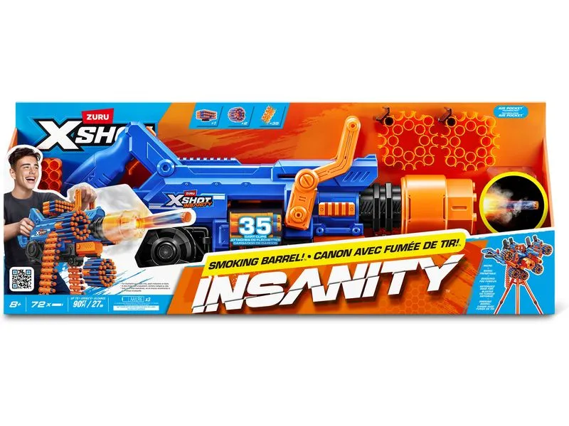 X-Shot Insanity Blaster Smoke N Barrel mit Darts X-Shot Insanity Blaster Smoke N Barrel mit Darts