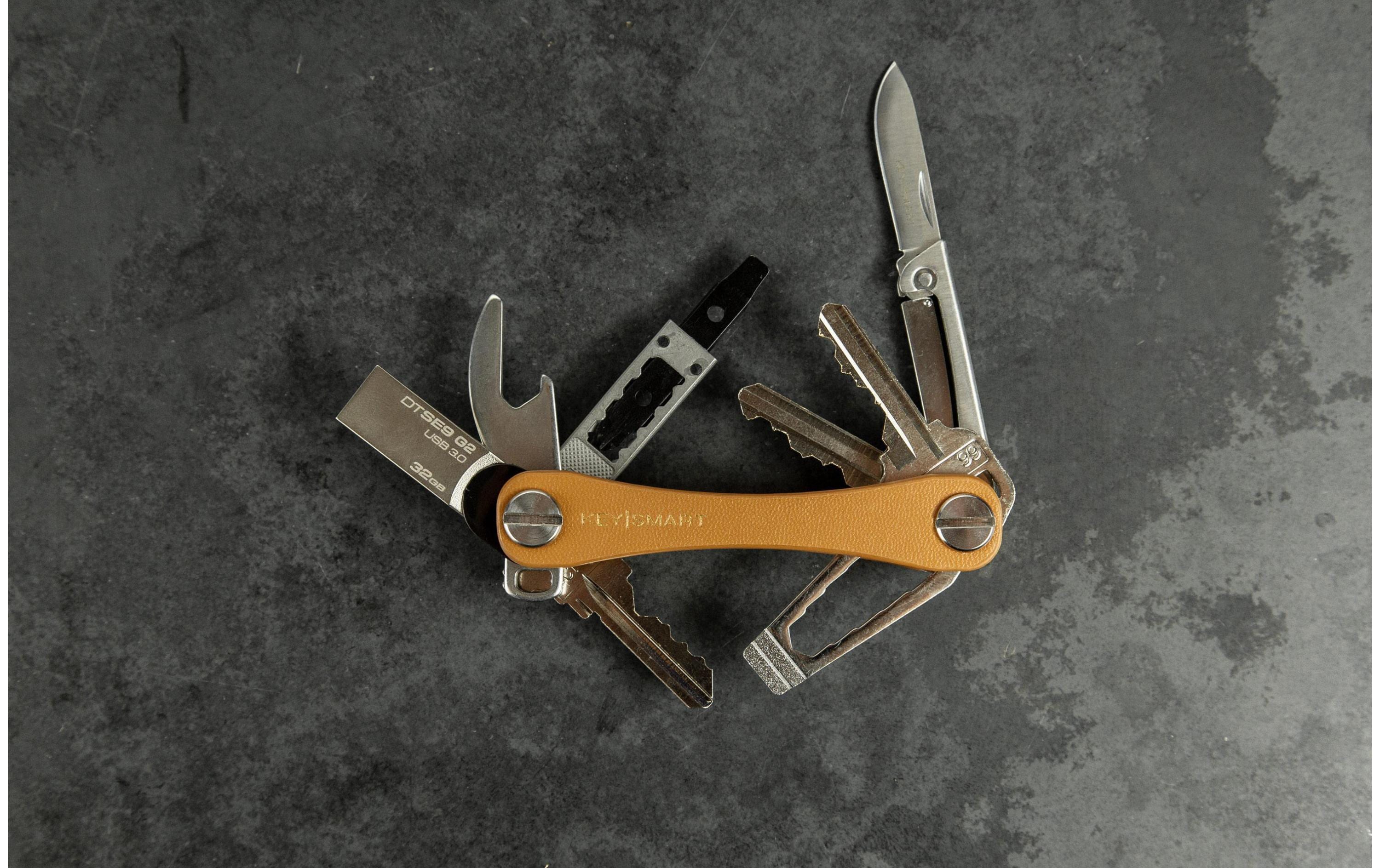 Keysmart Schlüsselhalter Leder Braun