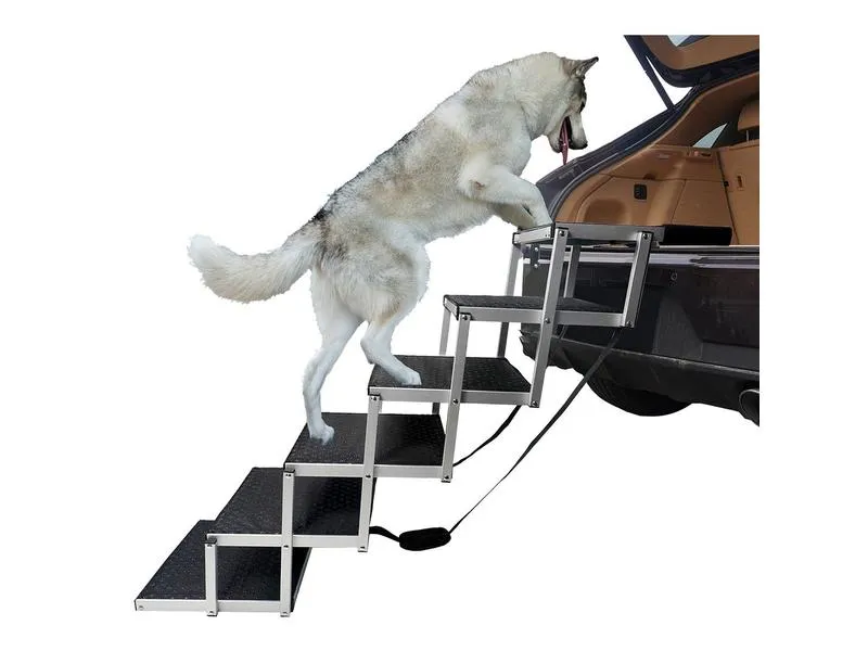 SwissPet Hundetreppe, 6 Stufen, Aluminium SwissPet Hundetreppe, 6 Stufen, Aluminium
